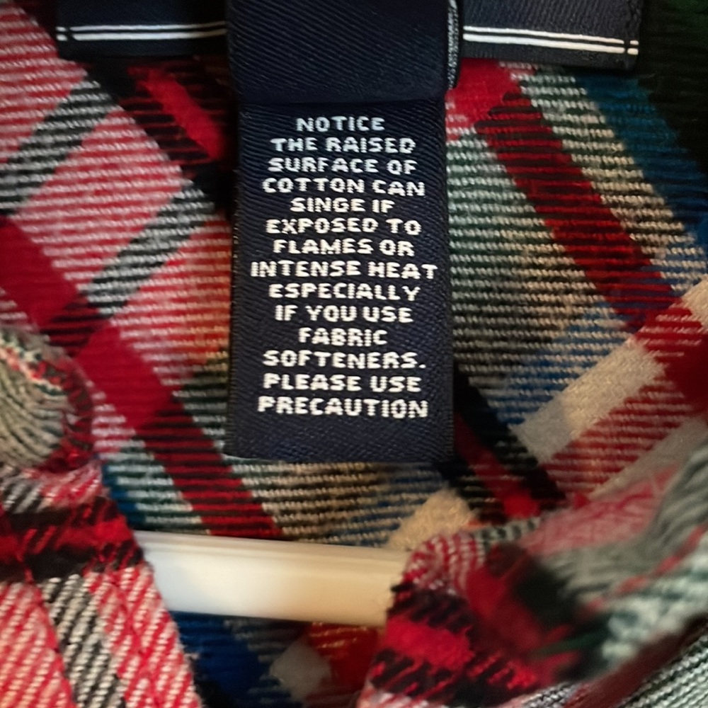 Lands’ End flannel shirt - Picture 6 of 6